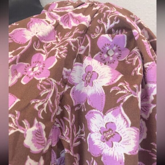 Jason Wu one shoulder floral cotton blend belted mini dress. M - Picture 5 of 16